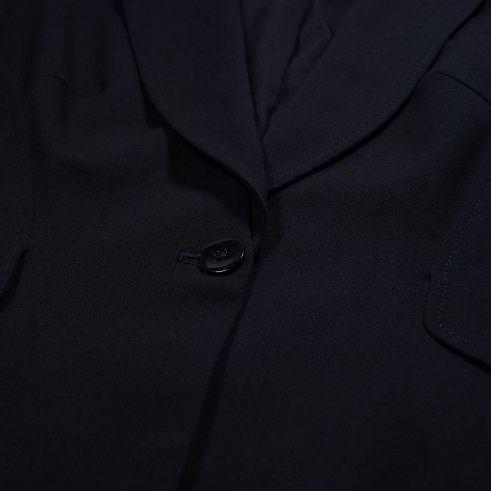 White House‎ Black Market Black One Button Blazer Suit Jacket Size 4 - Picture 5 of 11